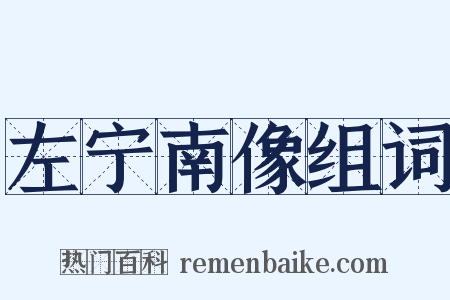 左宁南像组词是什么意思的图片